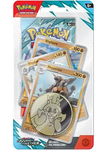 Pokemon TCG: Journey Together - Premium Checklane Blister Rhyperior