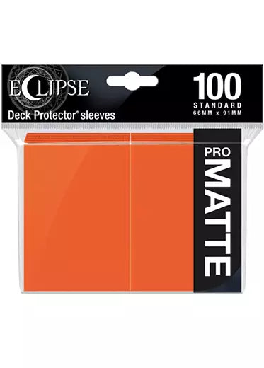Ultra Pro: Eclipse Matte Sleeves (100, Standard Size) Orange