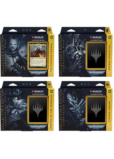 MTG: Warhammer 40k - Collector Commander Deck Set of 4 | Double Sleeved